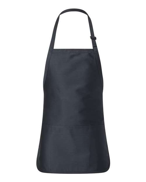 Q-Tees Full-Length Apron with Pouch Pocket - Image 5