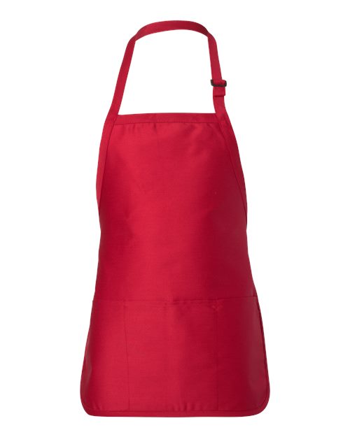 Q-Tees Full-Length Apron with Pouch Pocket - Image 6
