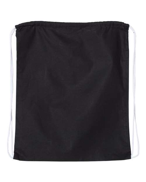 Q-Tees Large Economical Cotton Drawstring Bag - Image 3