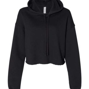 Alternative view of BELLA + CANVAS Women's Crop Hoodie Sweatshirt