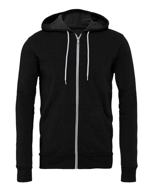 BELLA + CANVAS Unisex Sponge Fleece Full-Zip Hoodie Sweatshirt - Image 7
