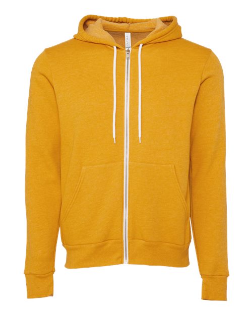 BELLA + CANVAS Unisex Sponge Fleece Full-Zip Hoodie Sweatshirt - Image 15