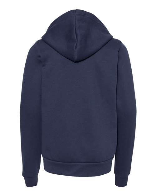 BELLA + CANVAS Youth Sponge Fleece Full-Zip Hoodie Sweatshirt - Image 5
