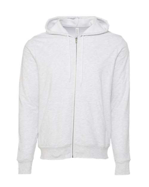 BELLA + CANVAS Unisex Sponge Fleece Full-Zip Hoodie Sweatshirt - Image 2