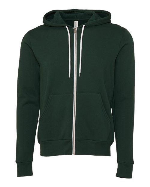 BELLA + CANVAS Unisex Sponge Fleece Full-Zip Hoodie Sweatshirt - Image 12