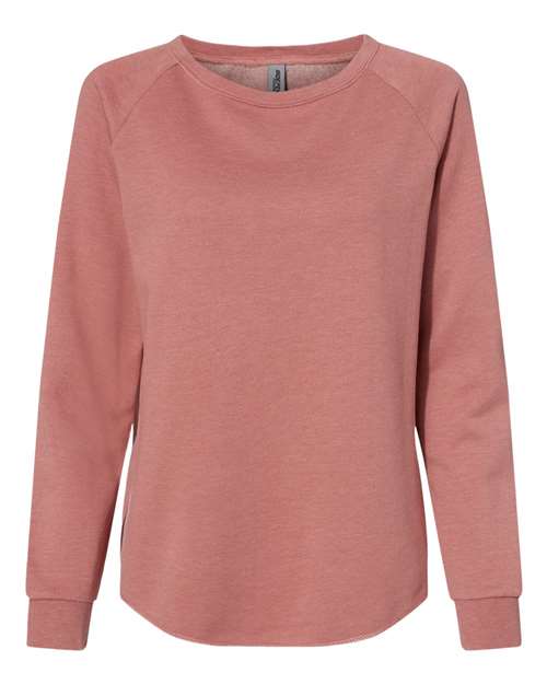 Independent Trading Co. Women's California Wave Wash Crewneck Sweatshirt - Image 3