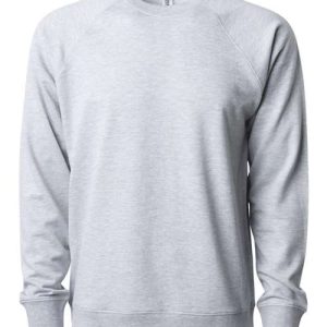 Alternative view of Independent Trading Co. Unisex Icon Lightweight Loopback Terry Crewneck Sweatshirt