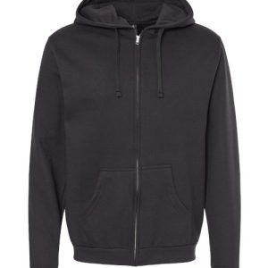 Alternative view of M&O Unisex Zipper Fleece Hoodie