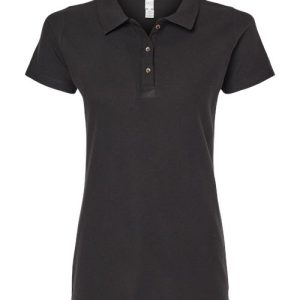 Alternative view of M&O Women's Ringspun Pique Polo