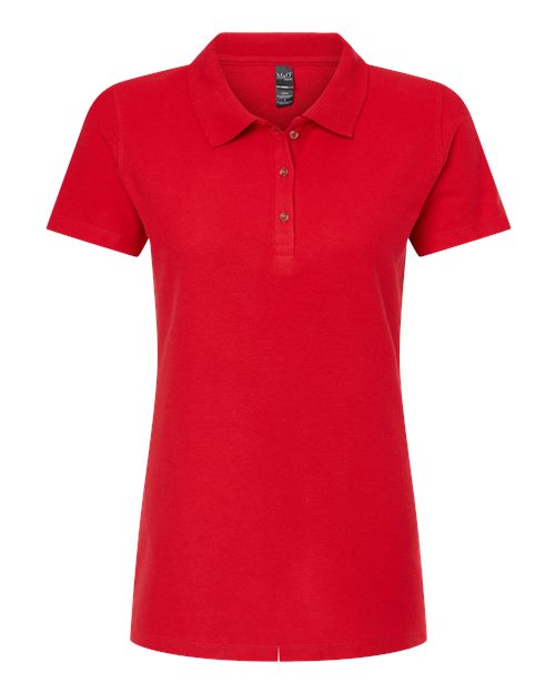 M&O Women's Ringspun Pique Polo - Image 4