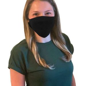 Alternative view of M&O 100% Cotton Antimicrobial Triple Layer Adjustable Mask