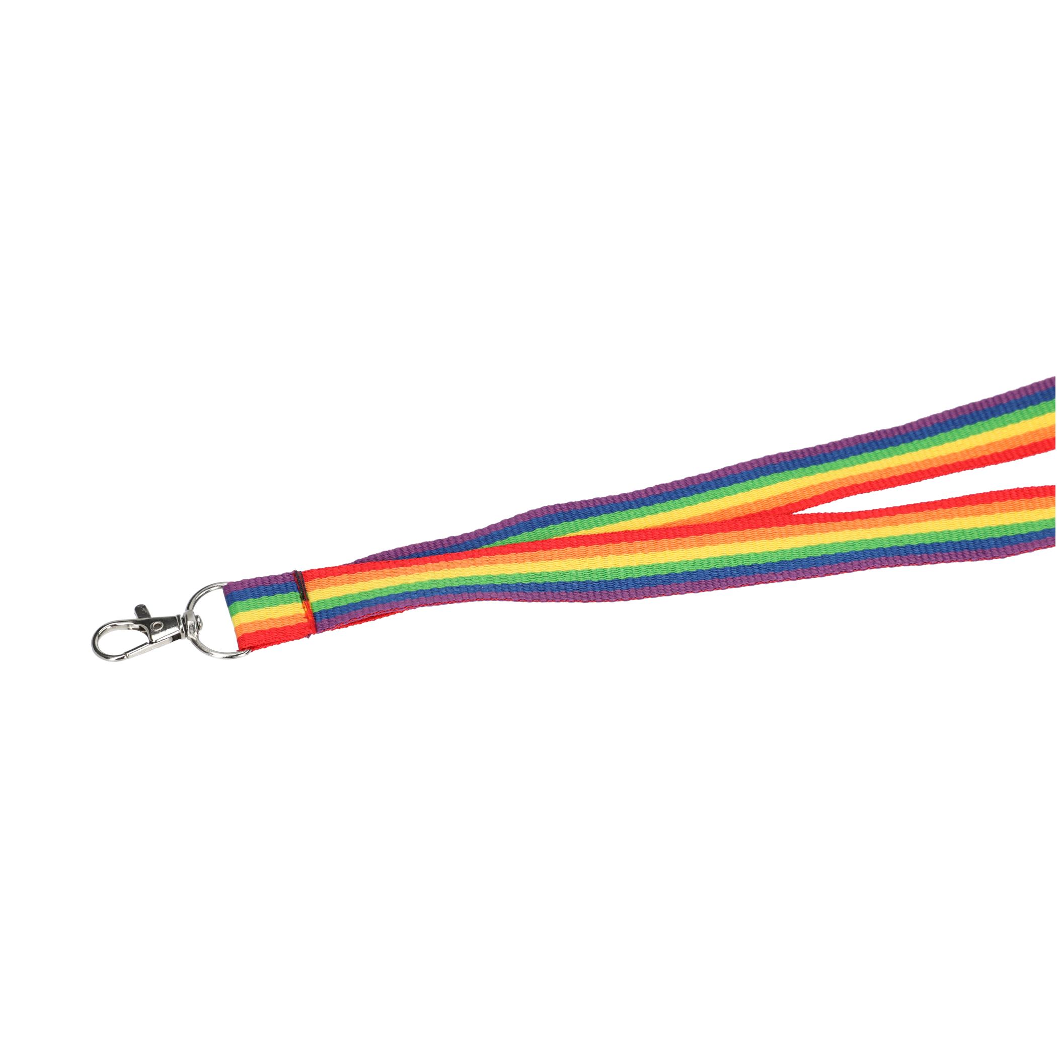 Recycled Polyester Rainbow Lanyard - Image 2