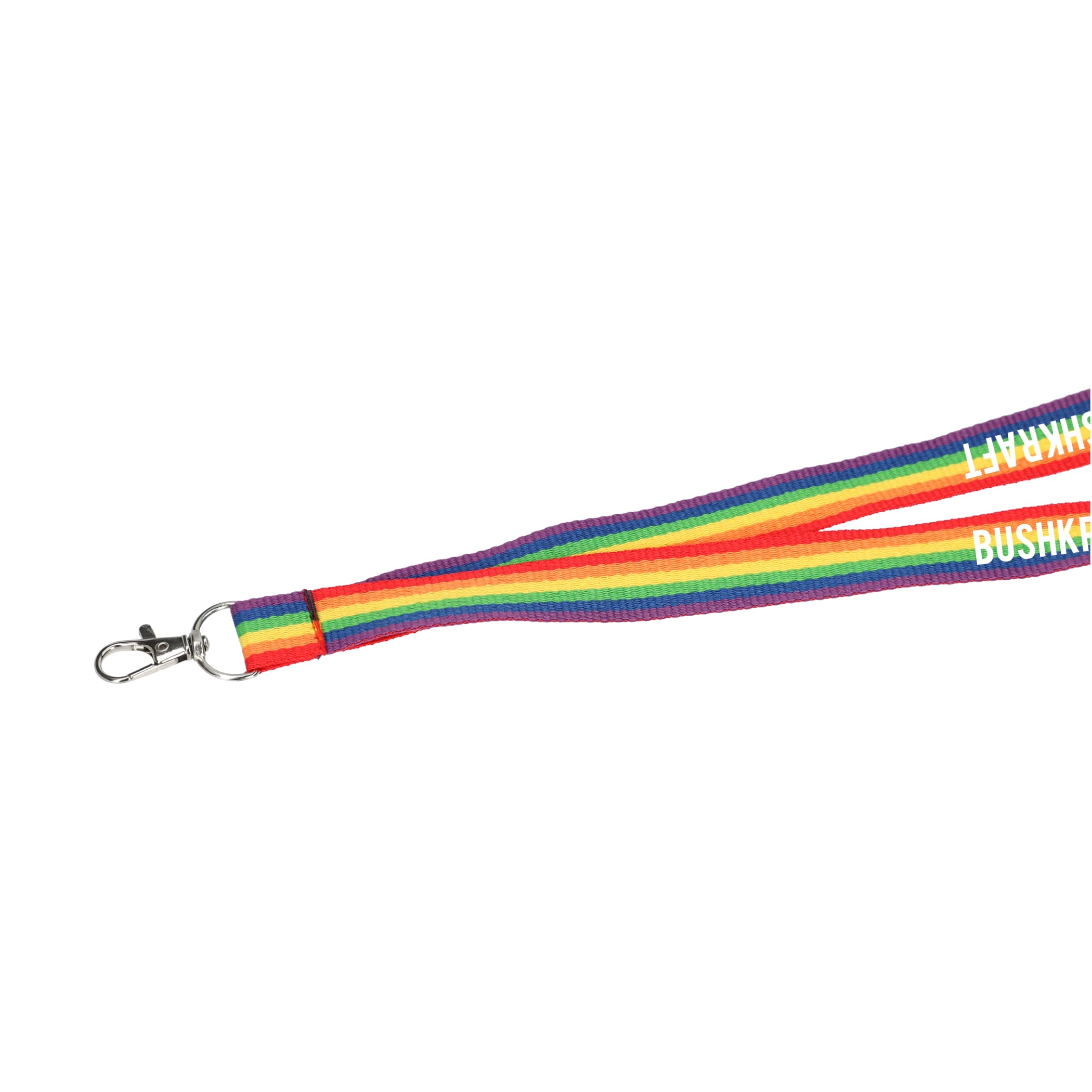 Recycled Polyester Rainbow Lanyard - Image 4