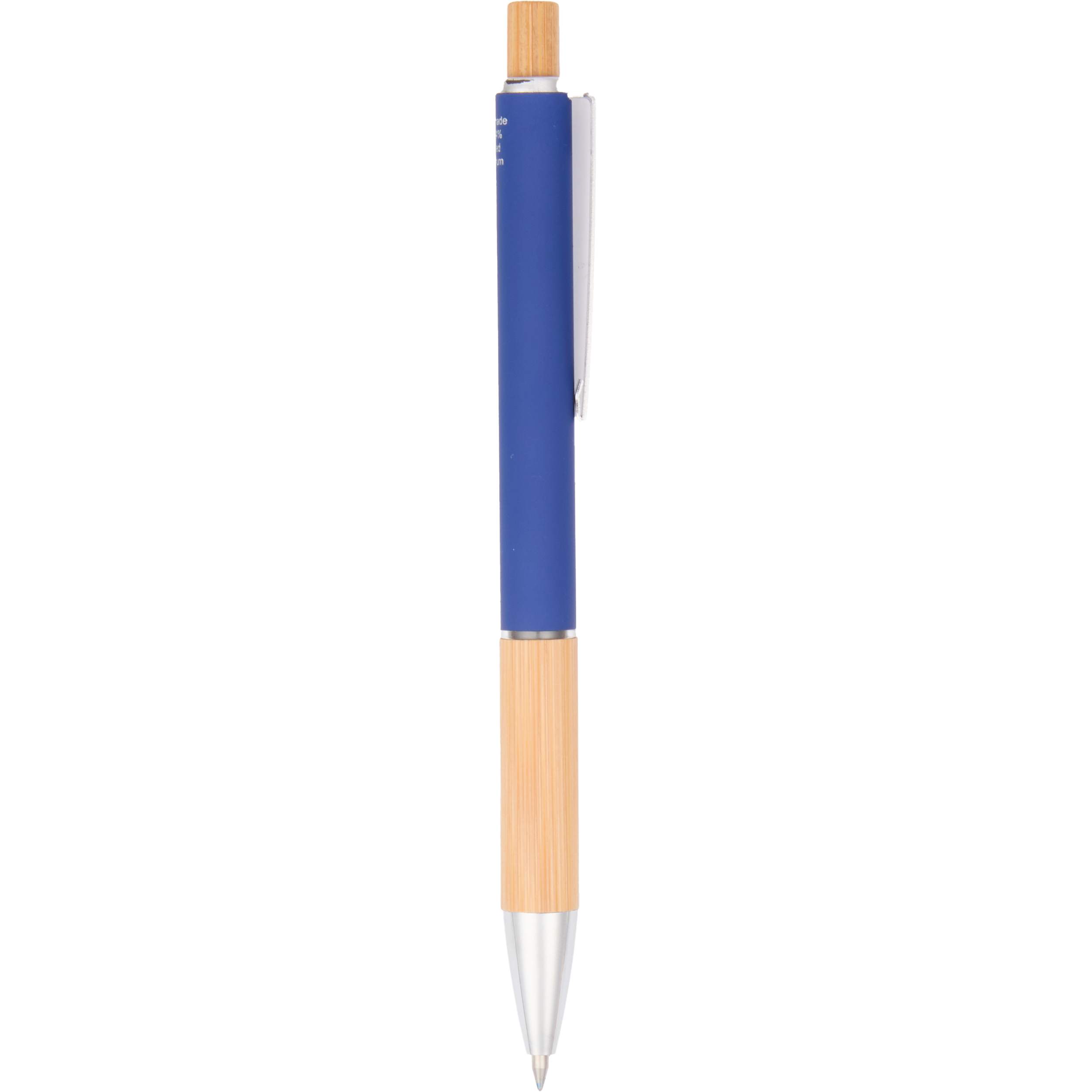 Bamboo and Recycled Aluminum Soft Touch Ballpoint - Image 4