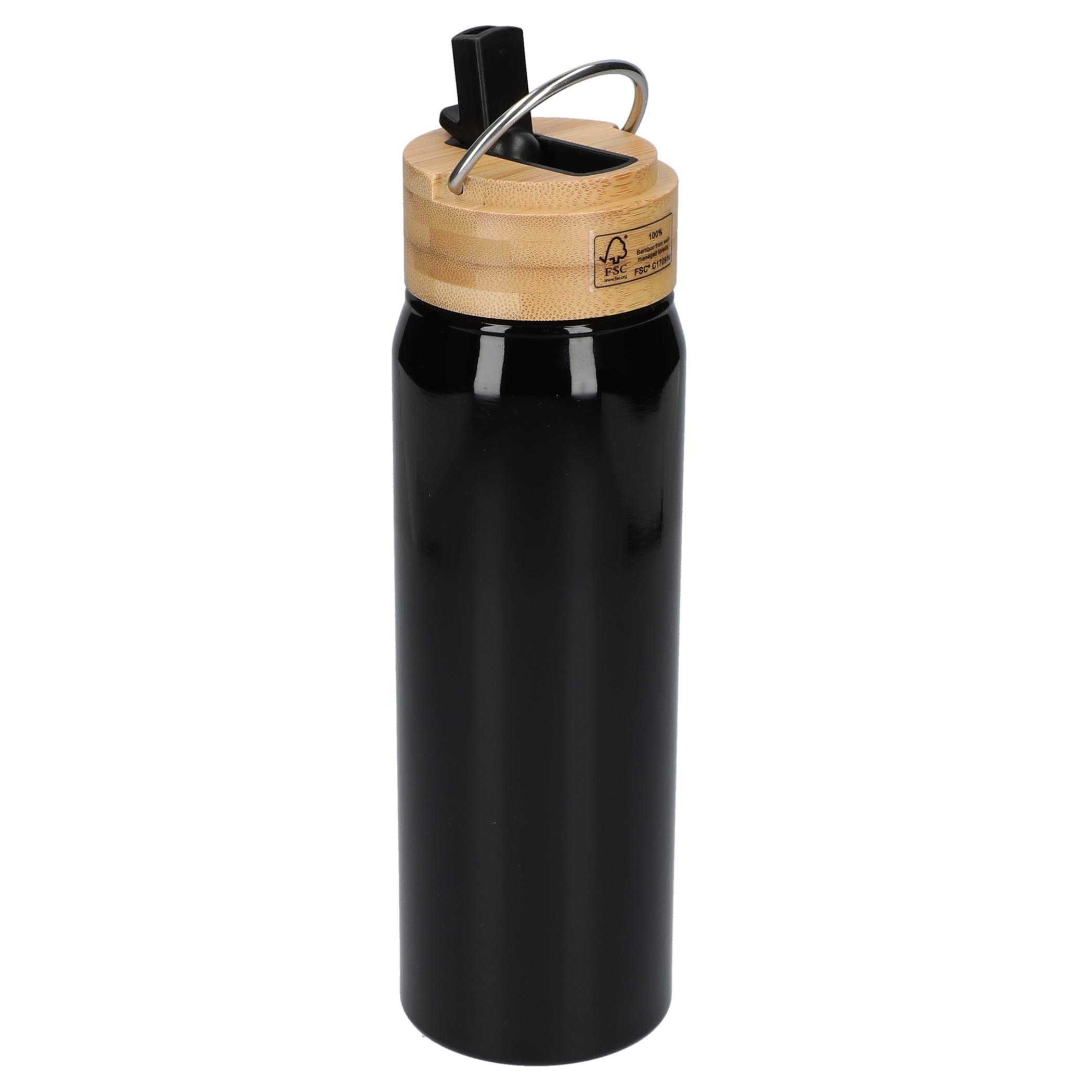 Billy 26oz Eco-Friendly Aluminum Bottle W/ FSC® 100% Bamboo Lid - Image 8