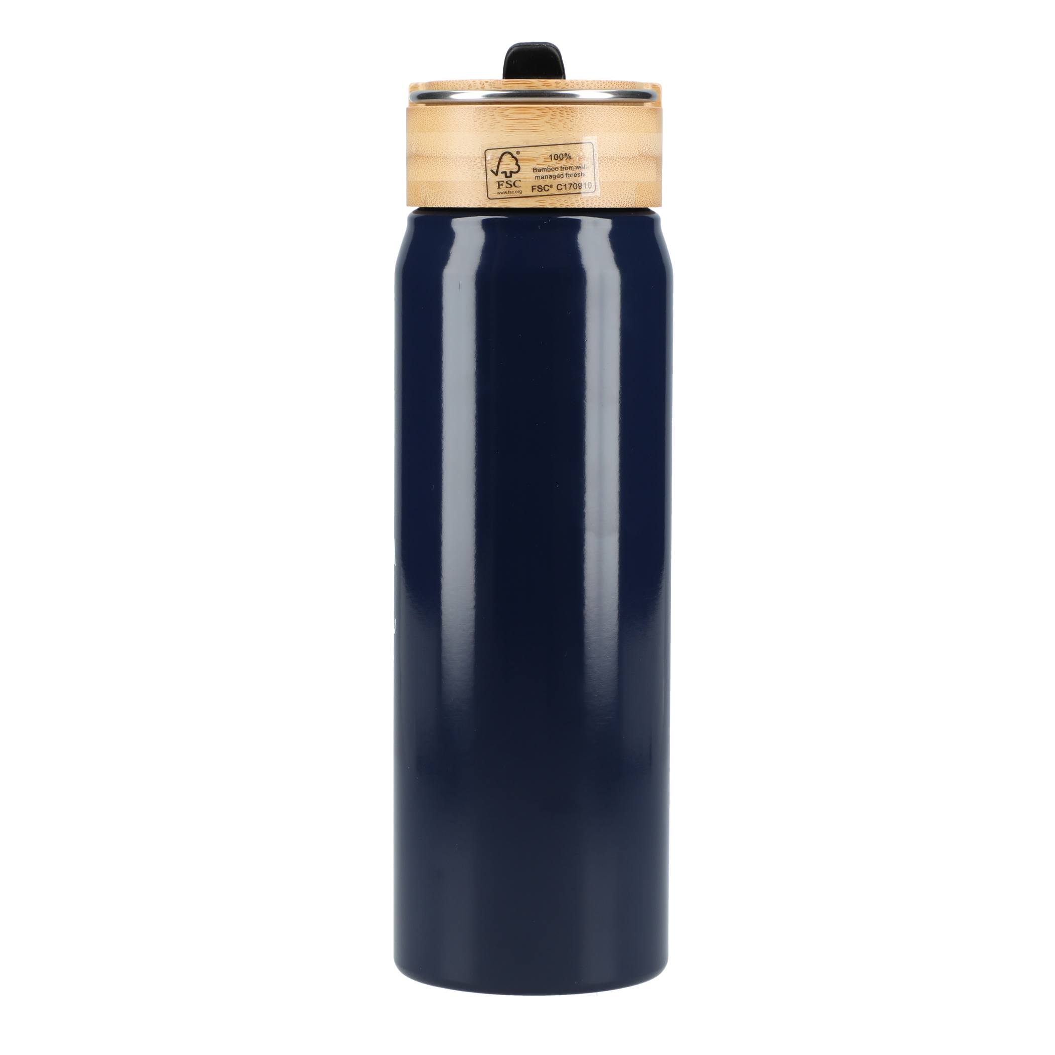 Billy 26oz Eco-Friendly Aluminum Bottle W/ FSC® 100% Bamboo Lid - Image 6