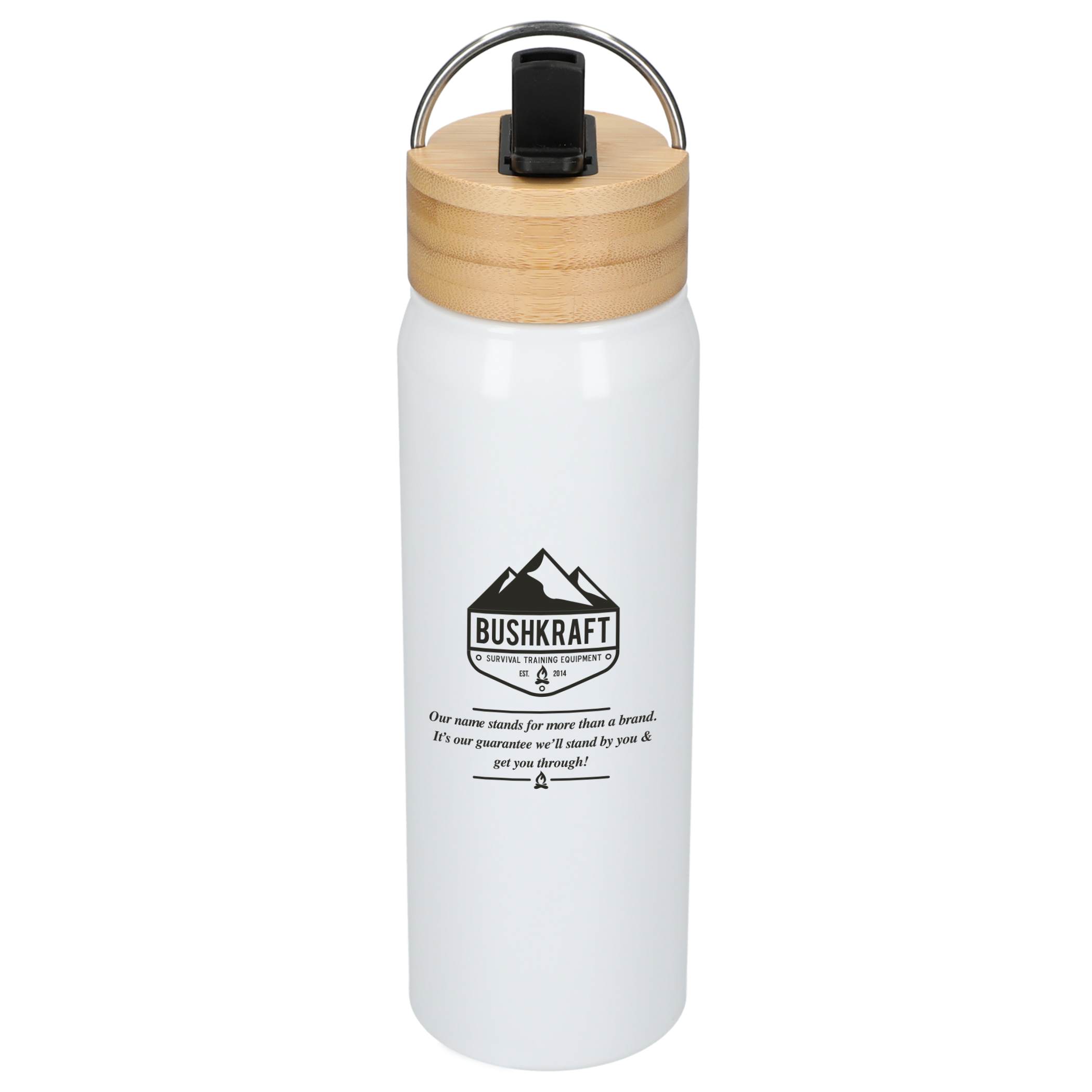 Billy 26oz Eco-Friendly Aluminum Bottle W/ FSC® 100% Bamboo Lid