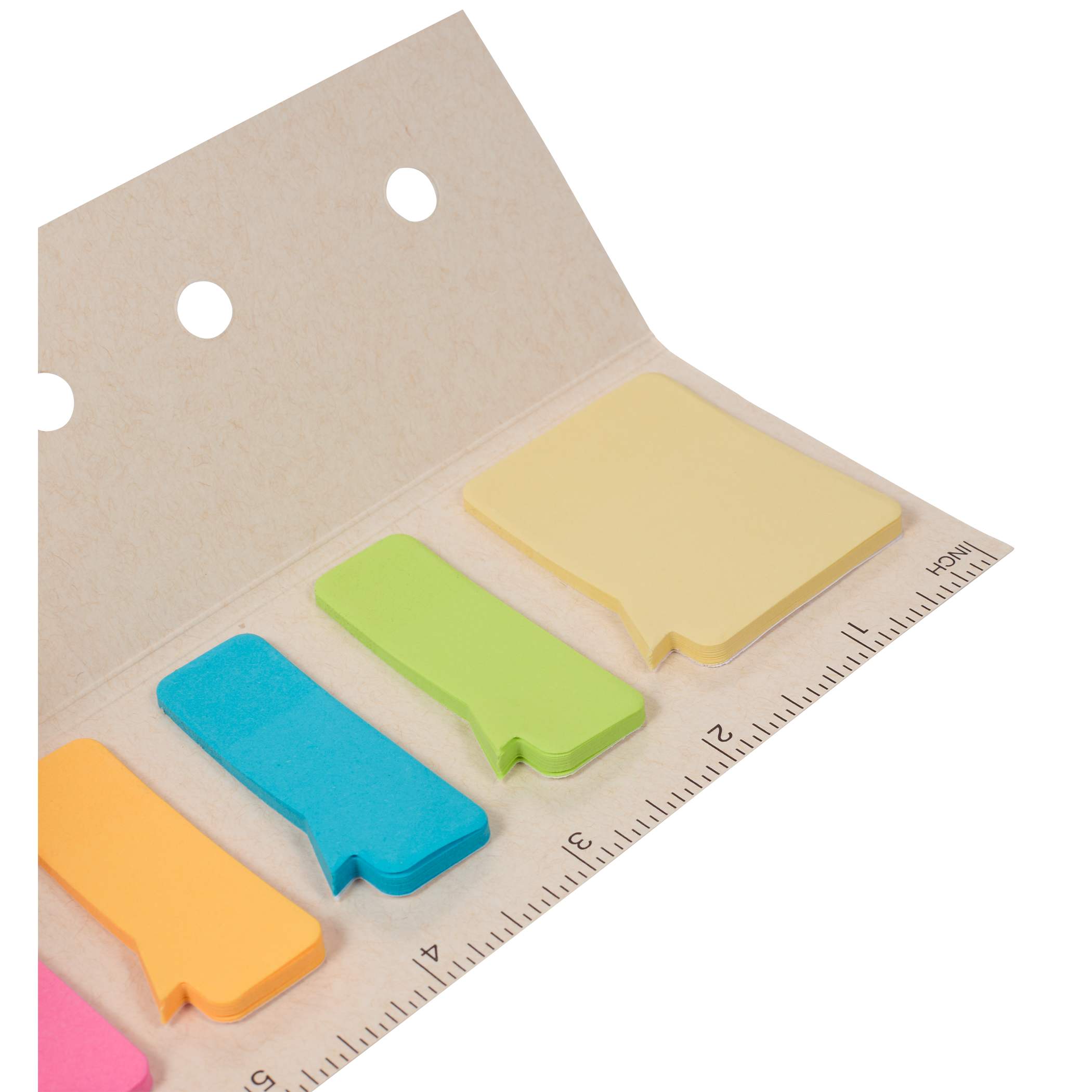 Recycled Milk Carton Sticky Notes & Ruler Pad - Image 2