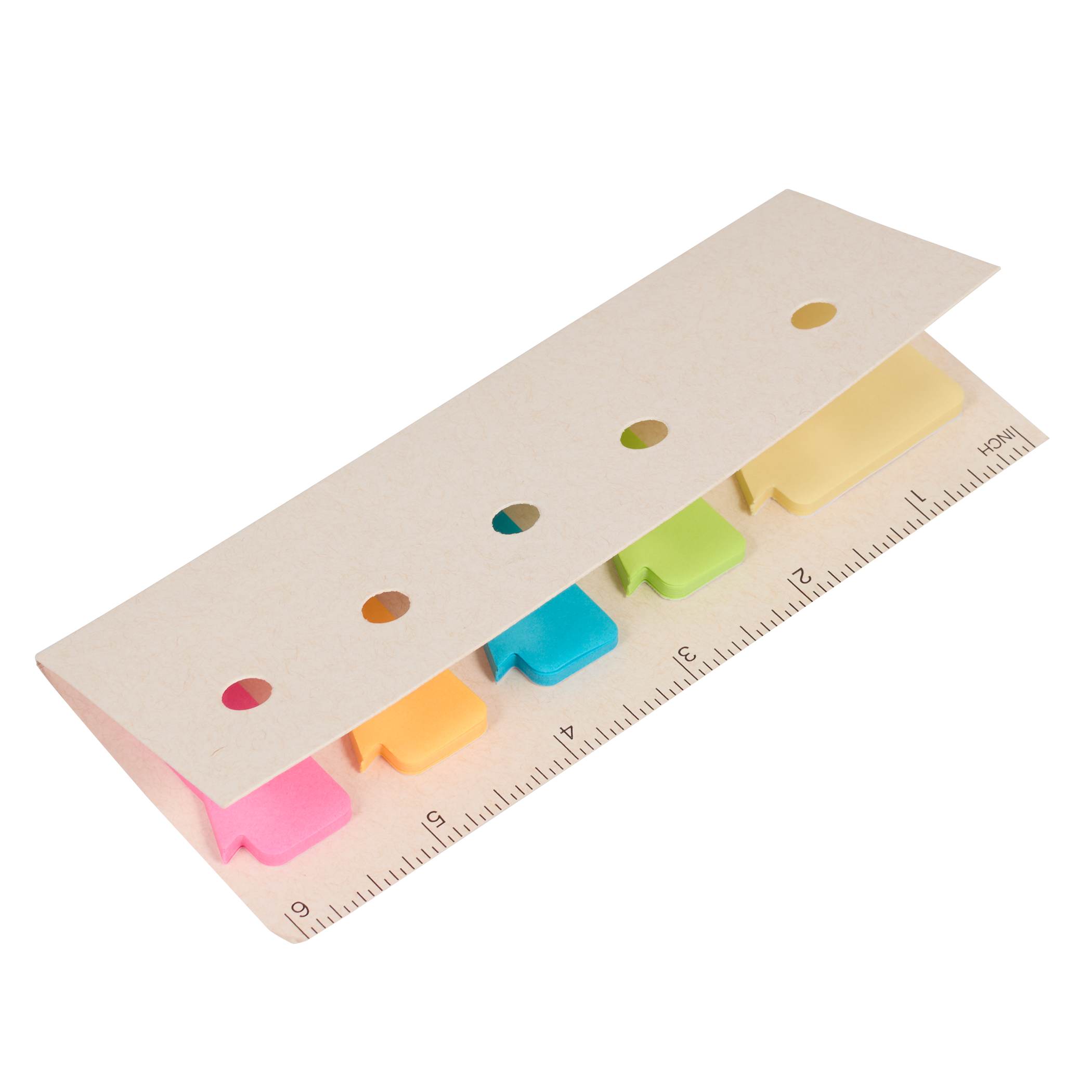 Recycled Milk Carton Sticky Notes & Ruler Pad - Image 5