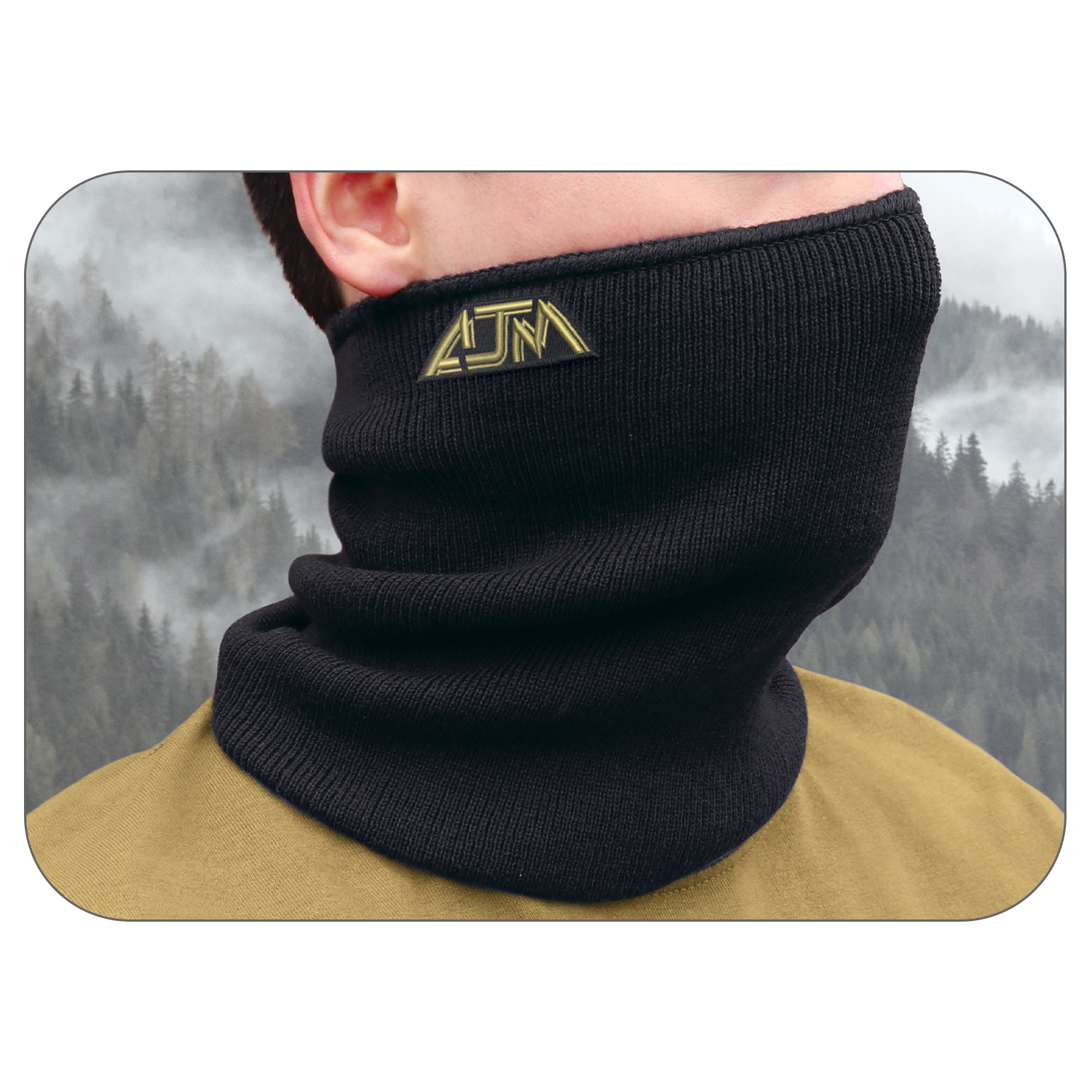 Neck Warmer — Rib knit — AJM 0560M - Image 3