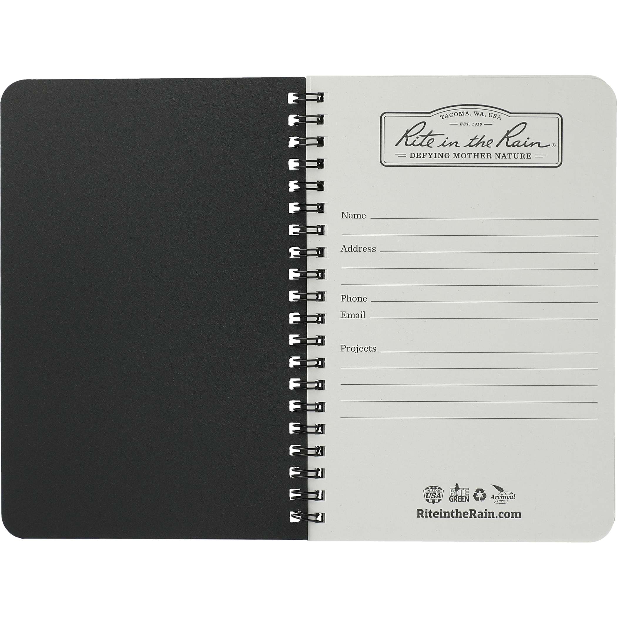 4.6” x 7” Rite in the Rain Side Spiral Notebook - Image 3