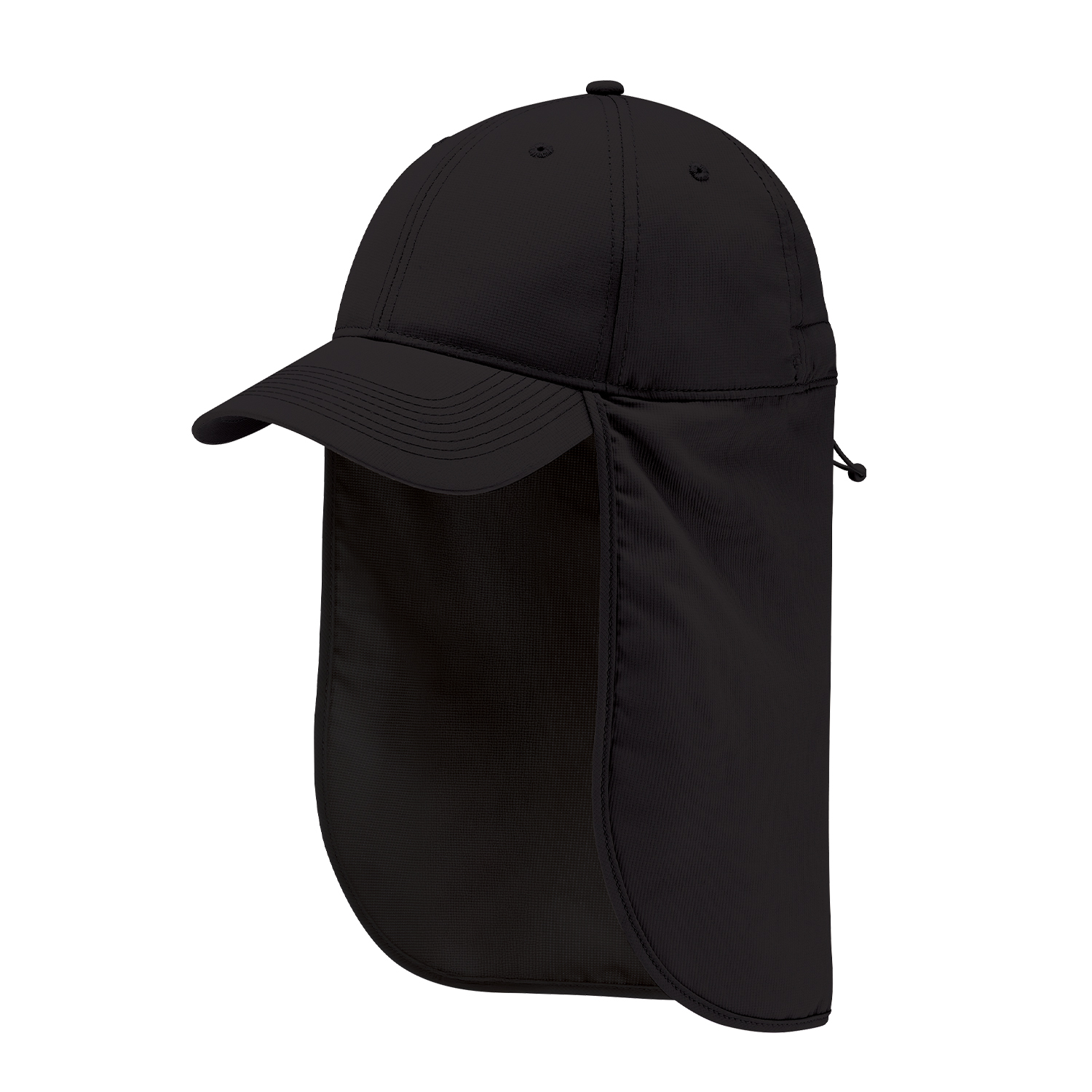 6 Panel Constructed Full-Fit with Neck Flap Cap — AJM 0E130M - Image 7