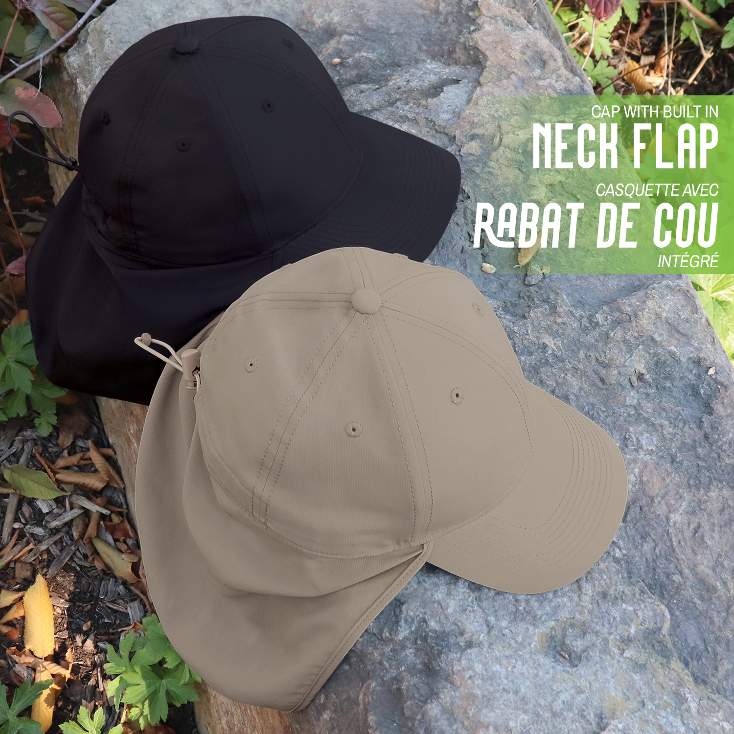 6 Panel Constructed Full-Fit with Neck Flap Cap — AJM 0E130M - Image 4