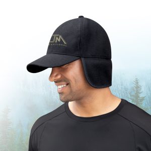 Alternative view of 6 Panel Constructed Full-Fit with Ear Flap (Adjust-A-Fit) Cap — AJM 0F450