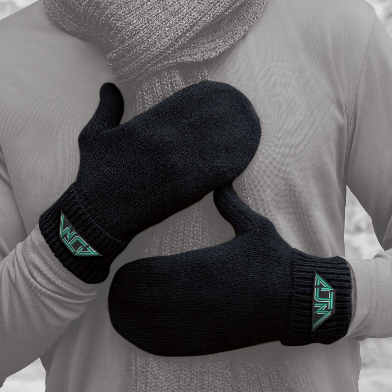 Mittens with turned down cuffs — AJM 0G500 - Image 2