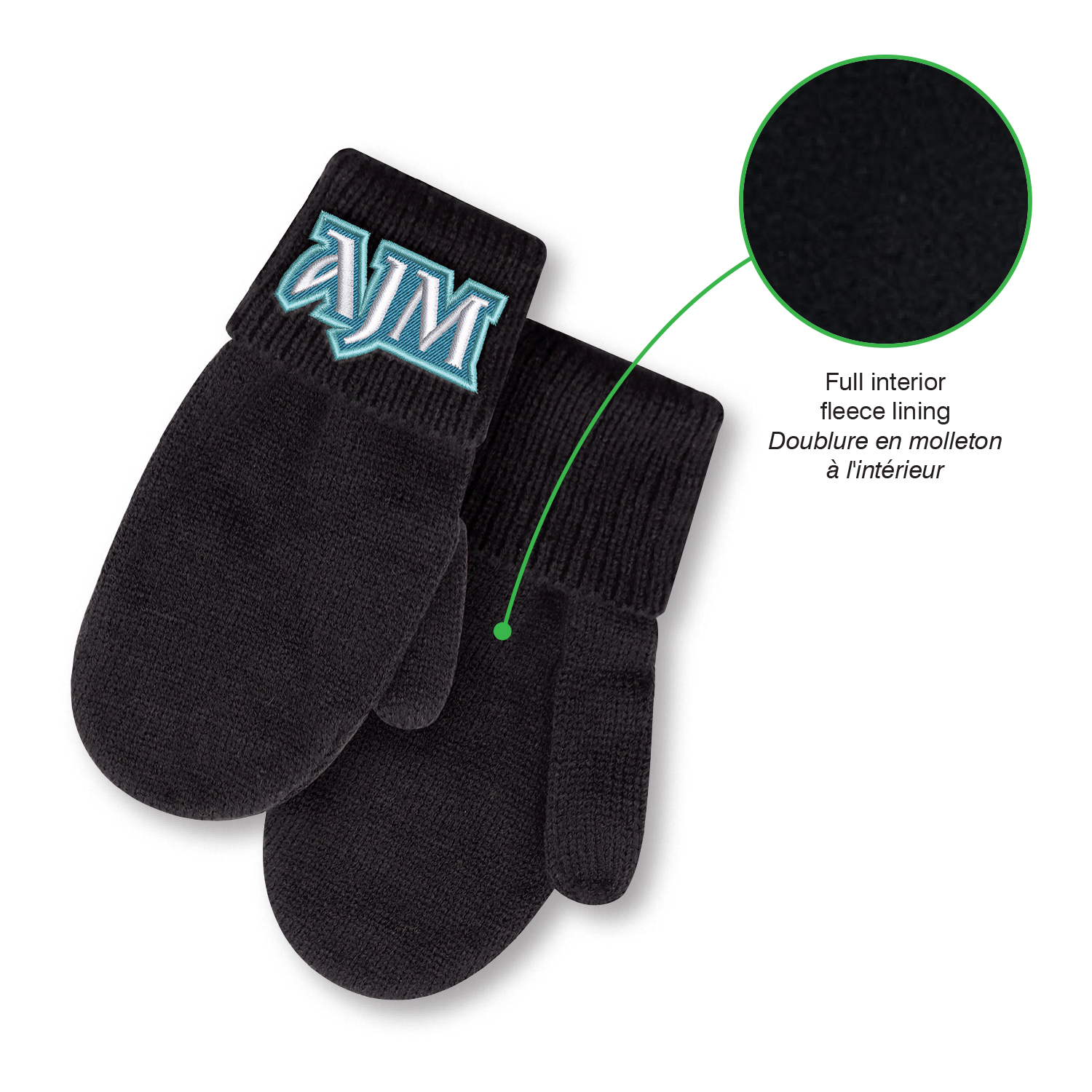 Mittens with turned down cuffs — AJM 0G510 - Image 3