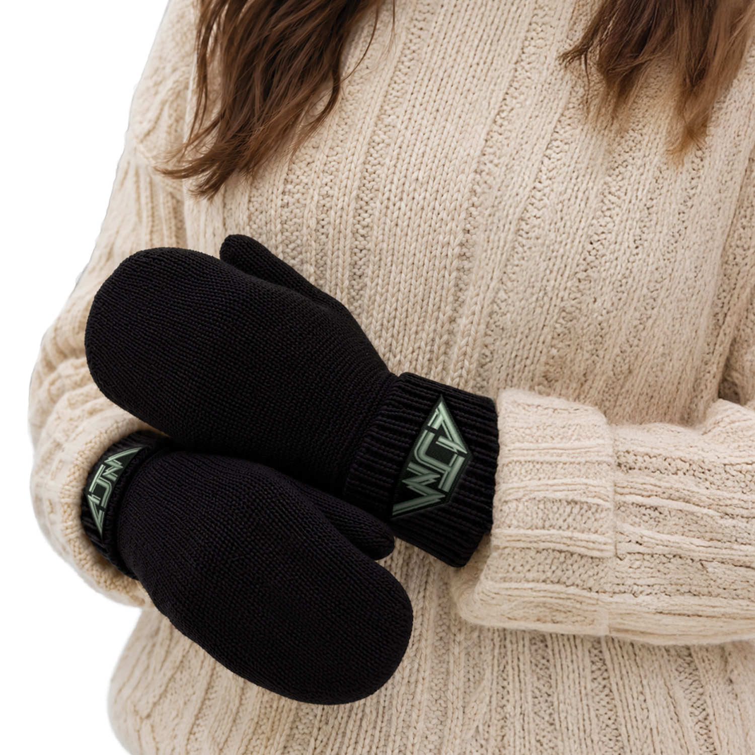 Mittens with turned down cuffs — AJM 0G510 - Image 2