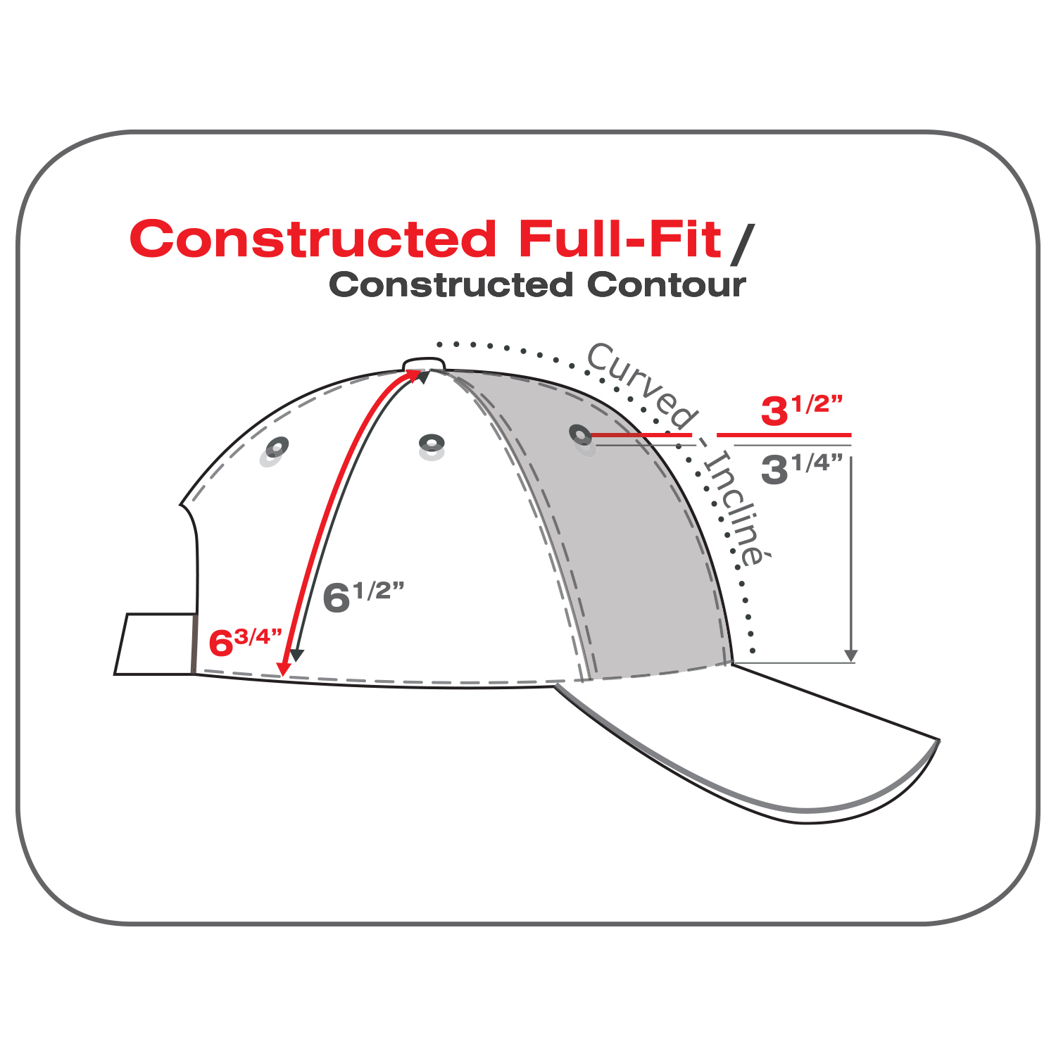 6 Panel Constructed Full-Fit (Mesh Back) Cap — AJM 1B270M - Image 15