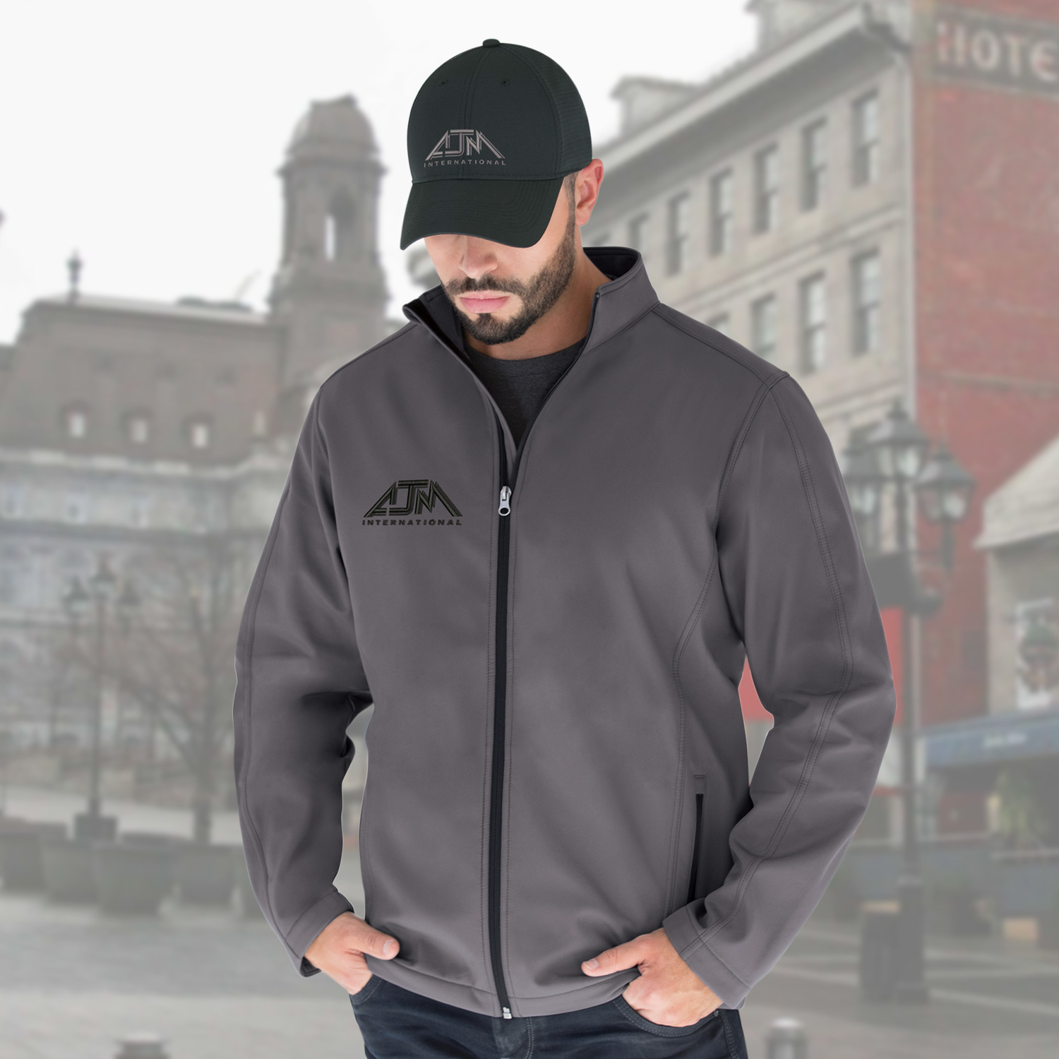 6 Panel Constructed Full-Fit (Mesh Back) Cap — AJM 1B270M - Image 3