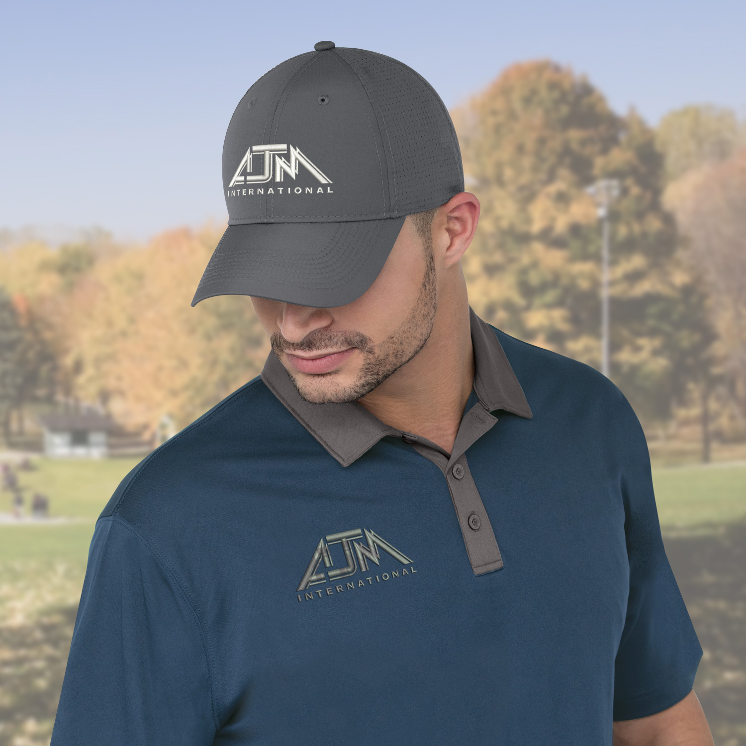 6 Panel Constructed Full-Fit (Mesh Back) Cap — AJM 1B270M - Image 4