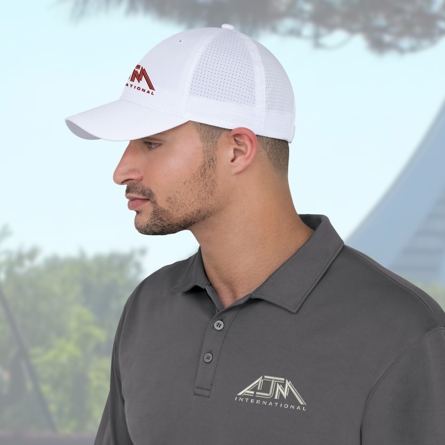 6 Panel Constructed Full-Fit (Mesh Back) Cap — AJM 1B270M - Image 6