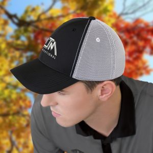 Alternative view of 6 Panel Constructed Full-Fit Cap — AJM 1B637M