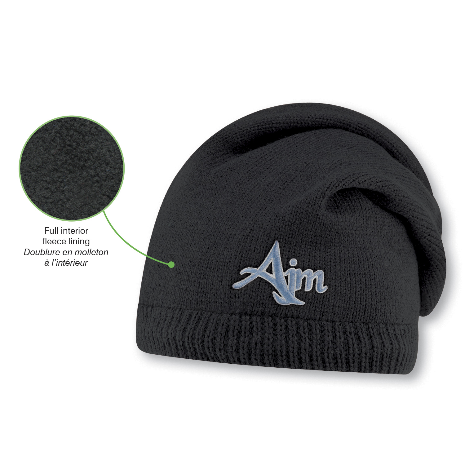 Board Toque (Slouchy) — Jacquard jersey knit — AJM 1J071M - Image 3