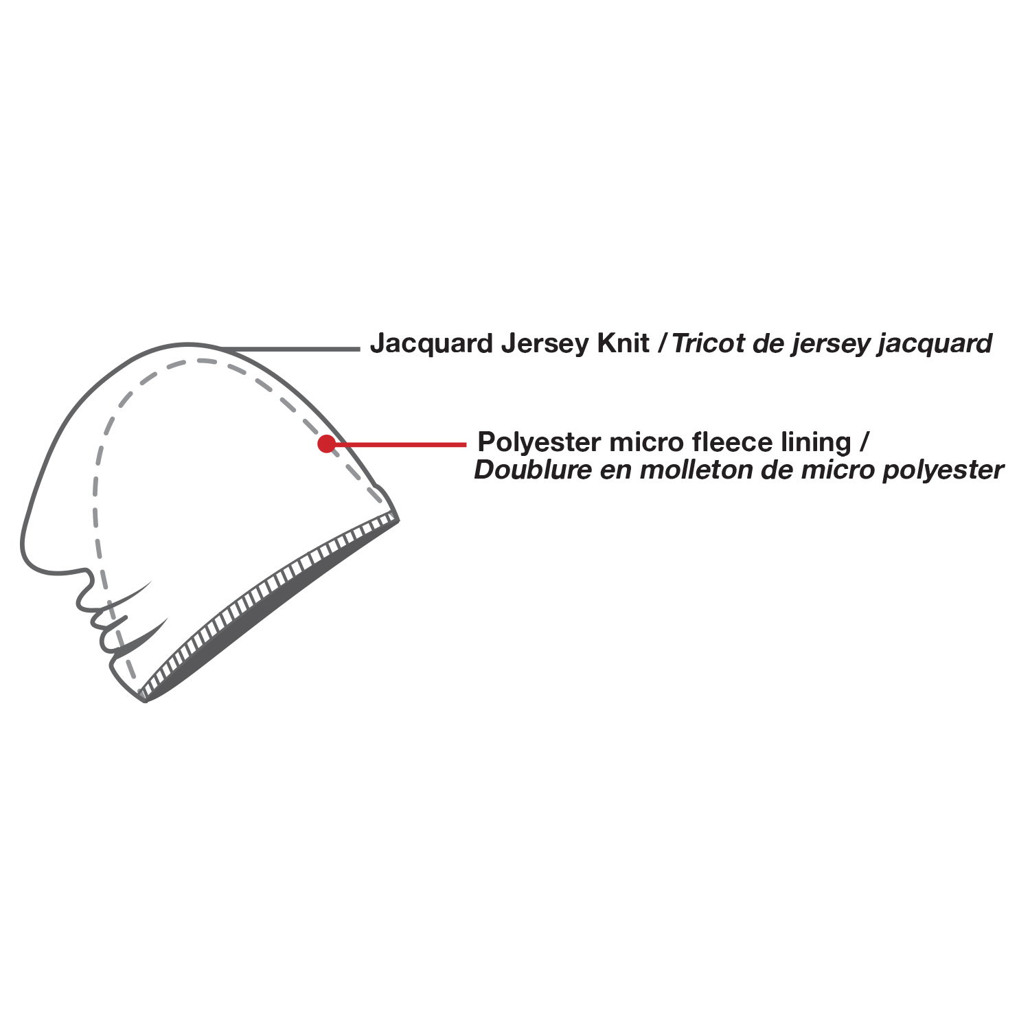 Board Toque (Slouchy) — Jacquard jersey knit — AJM 1J071M - Image 4