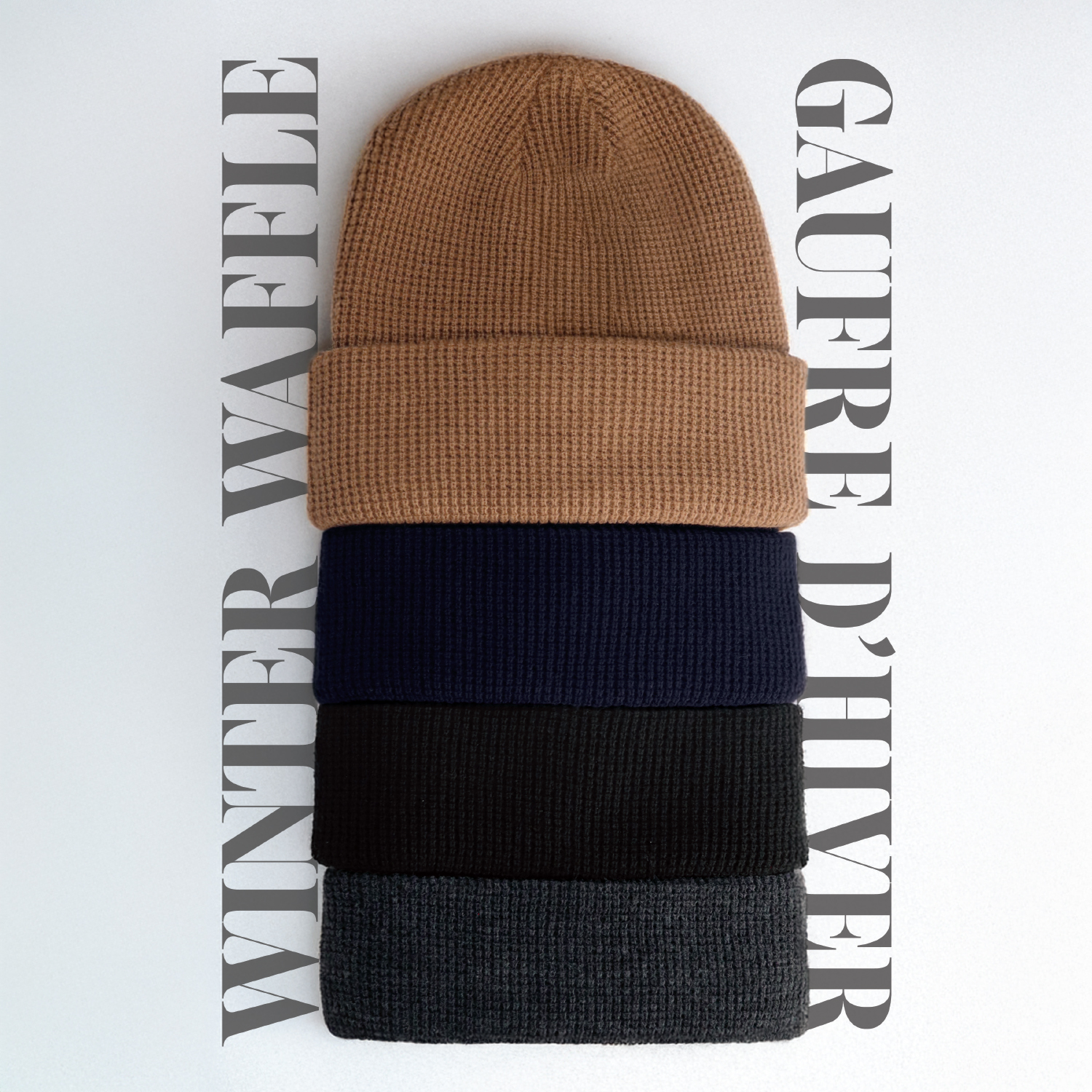 Cuff Toque — Waffle knit — AJM 1P550M - Image 4