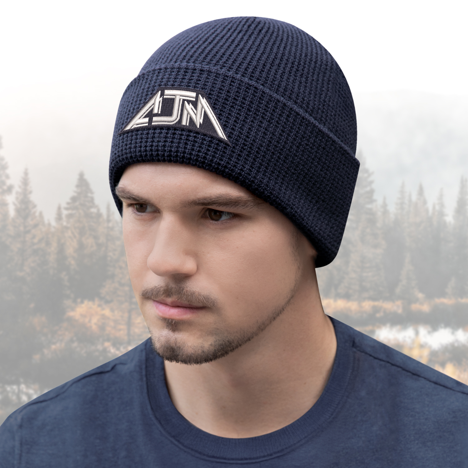 Cuff Toque — Waffle knit — AJM 1P550M - Image 2