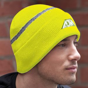 Alternative view of Cuff Toque (Reflective, Safety) — Rib knit — AJM 1S550M