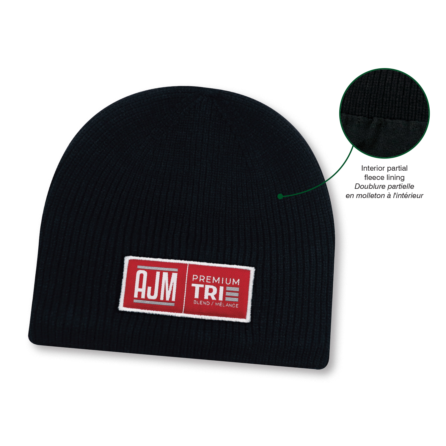 PREMIUM Tri-Blend Board Toque with Flat Seams — Rib knit — AJM 1T090M - Image 3