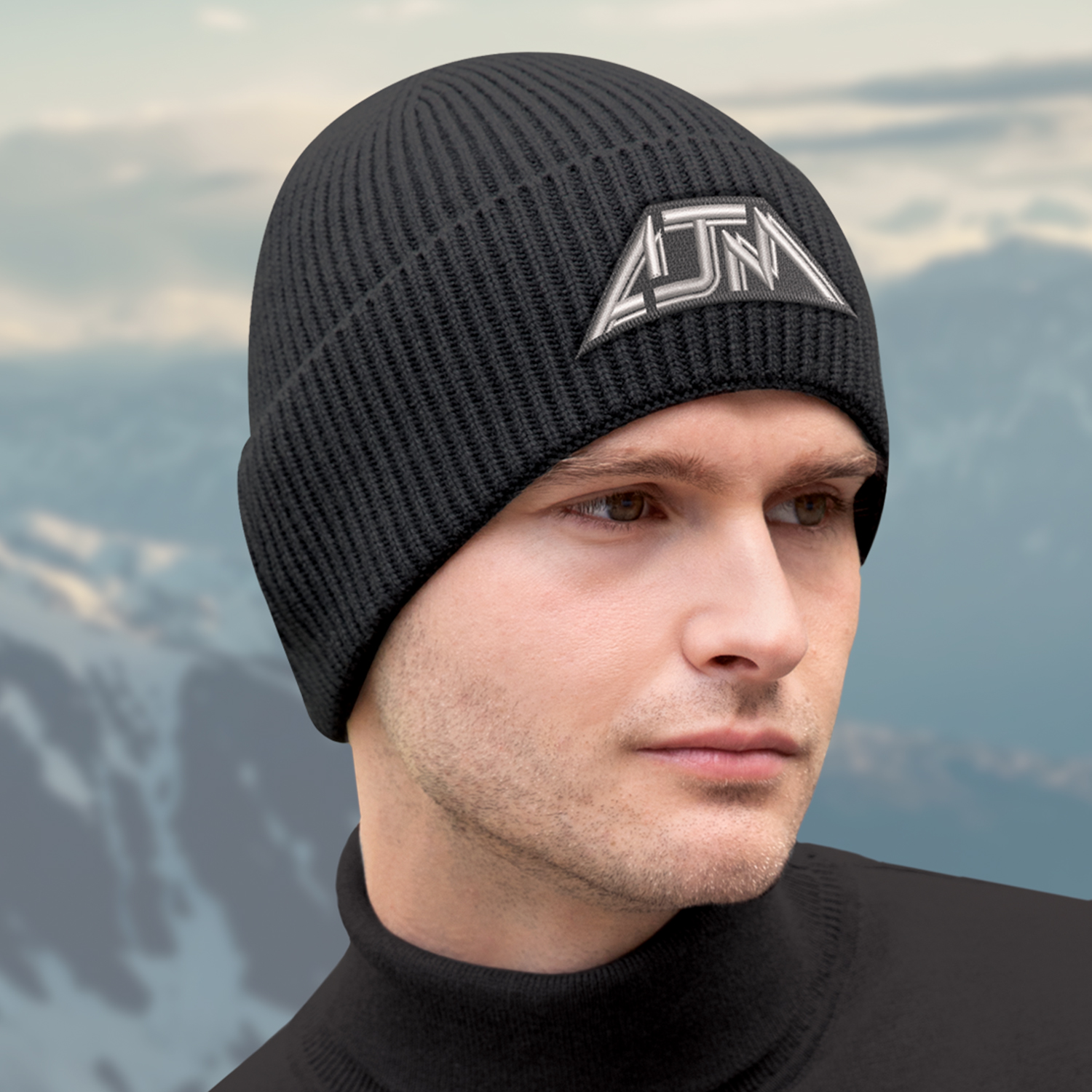 PREMIUM Tri-Blend Cuff Toque with Flat Seams — Rib knit — AJM 1T270M - Image 3