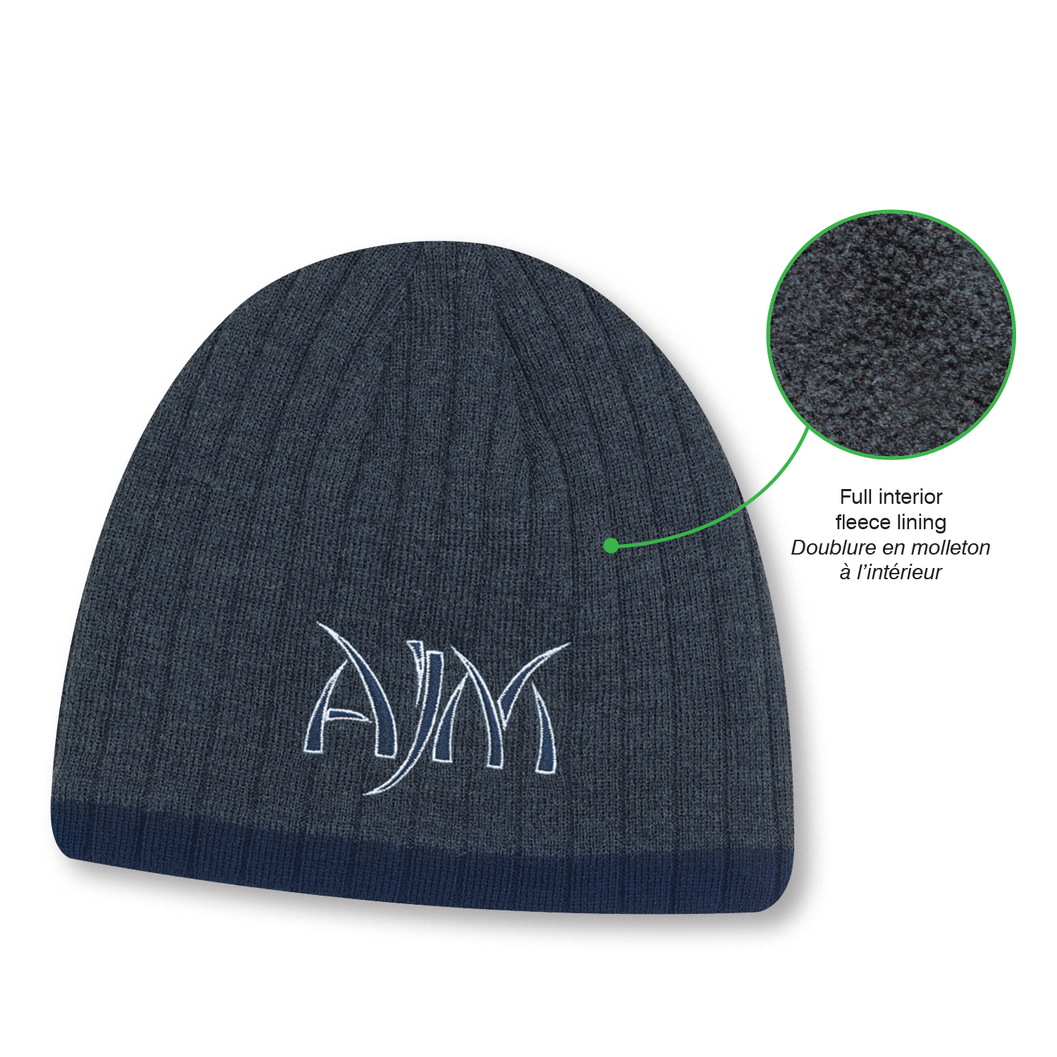 Board Toque — Cable rib knit — AJM 1U113M - Image 3