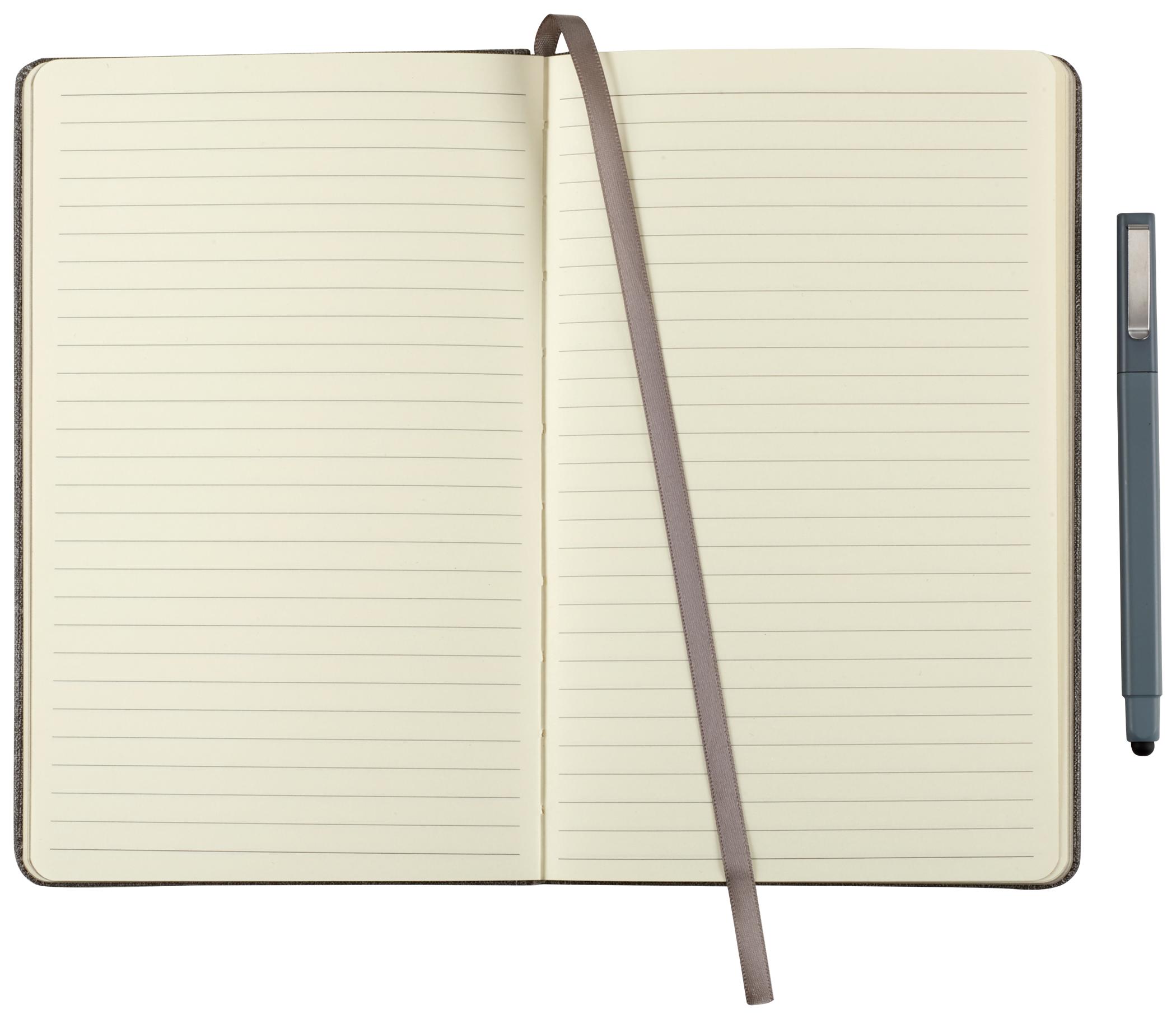 5.5" x 8.5" FSC® Mix Heathered Hard Bound Journal - Image 3