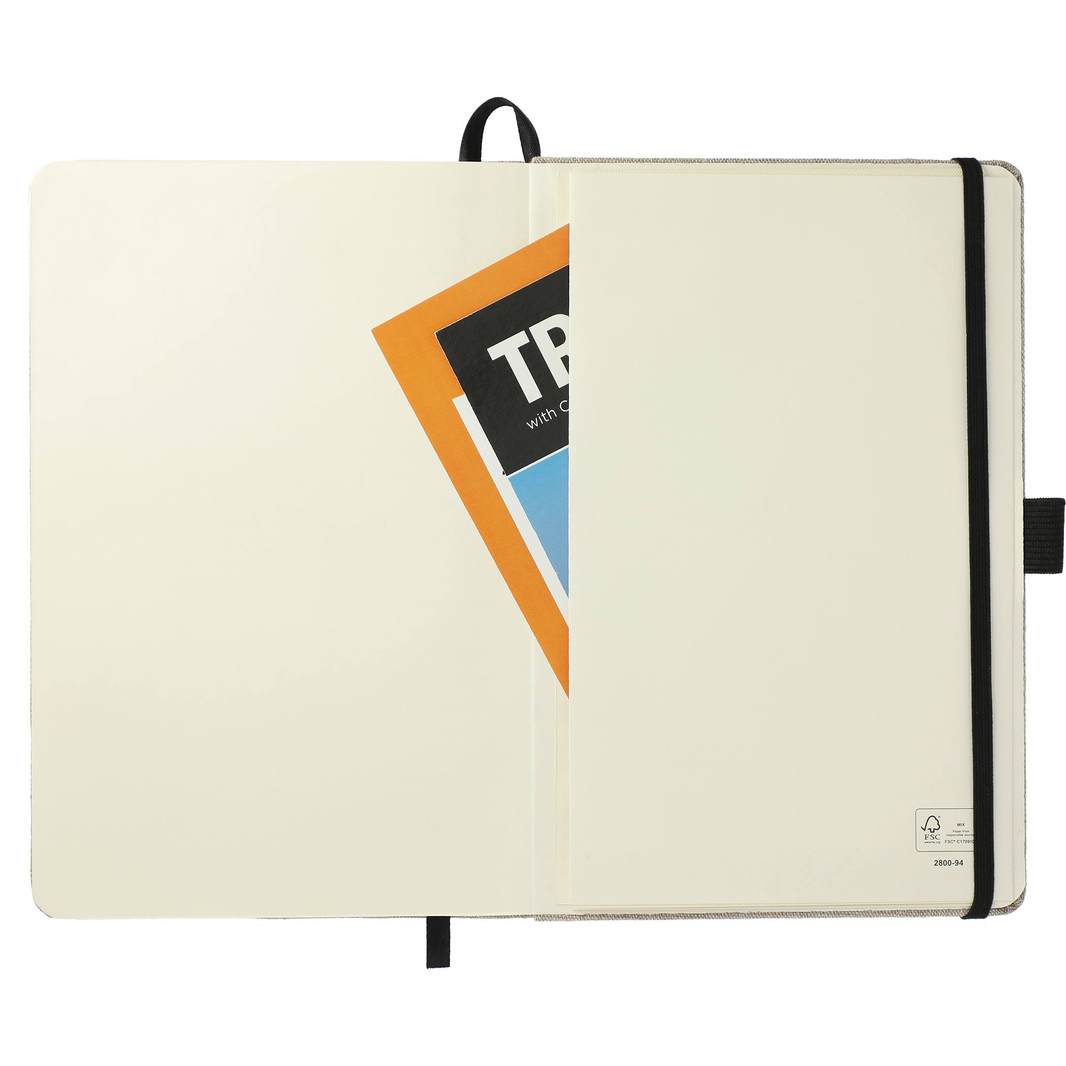 5.5" x 8.5" FSC® Mix Recycled Cotton Bound Journal - Image 4