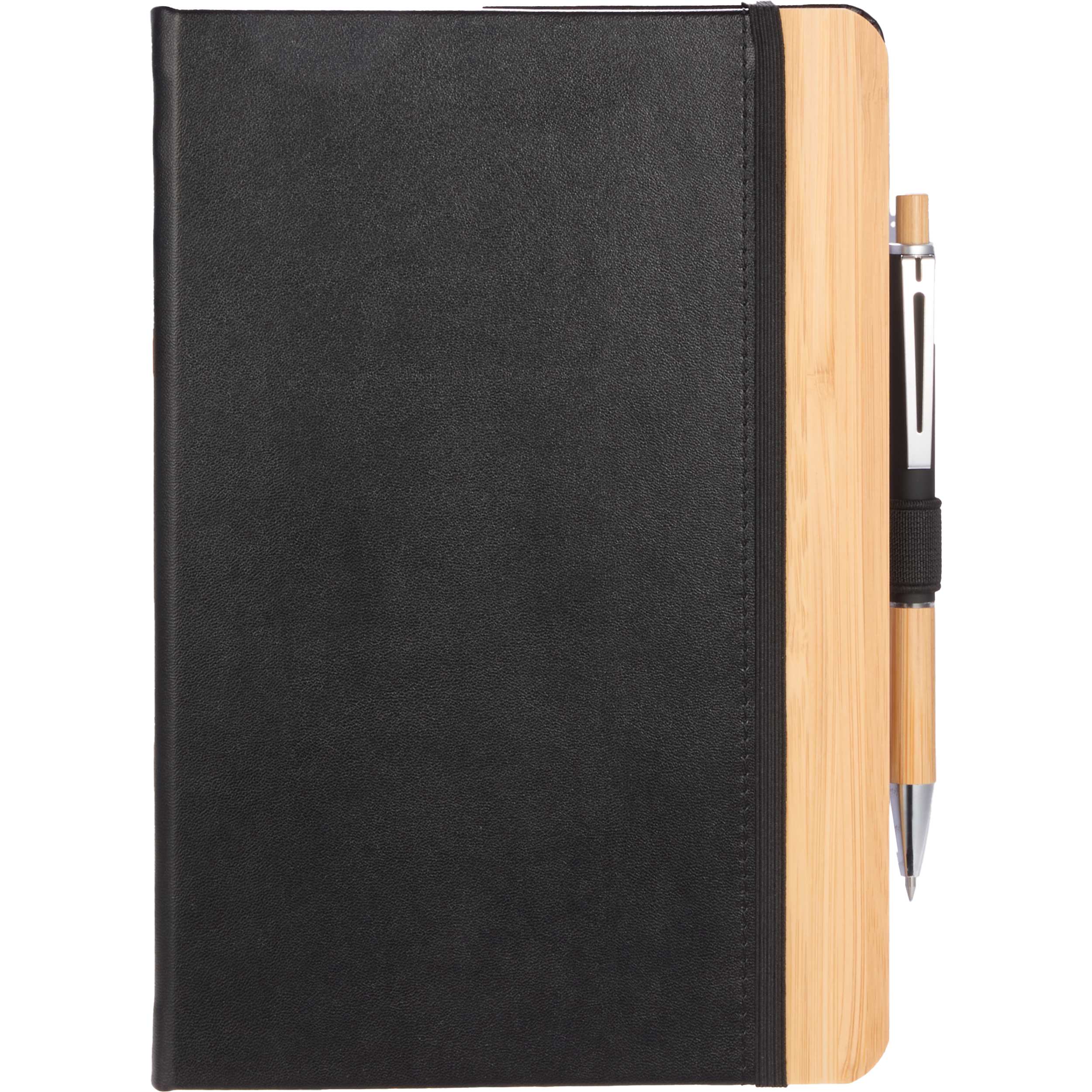 5.5” x 8.5” FSC® Recycled Bamboo Fiber PU Journal - Image 2