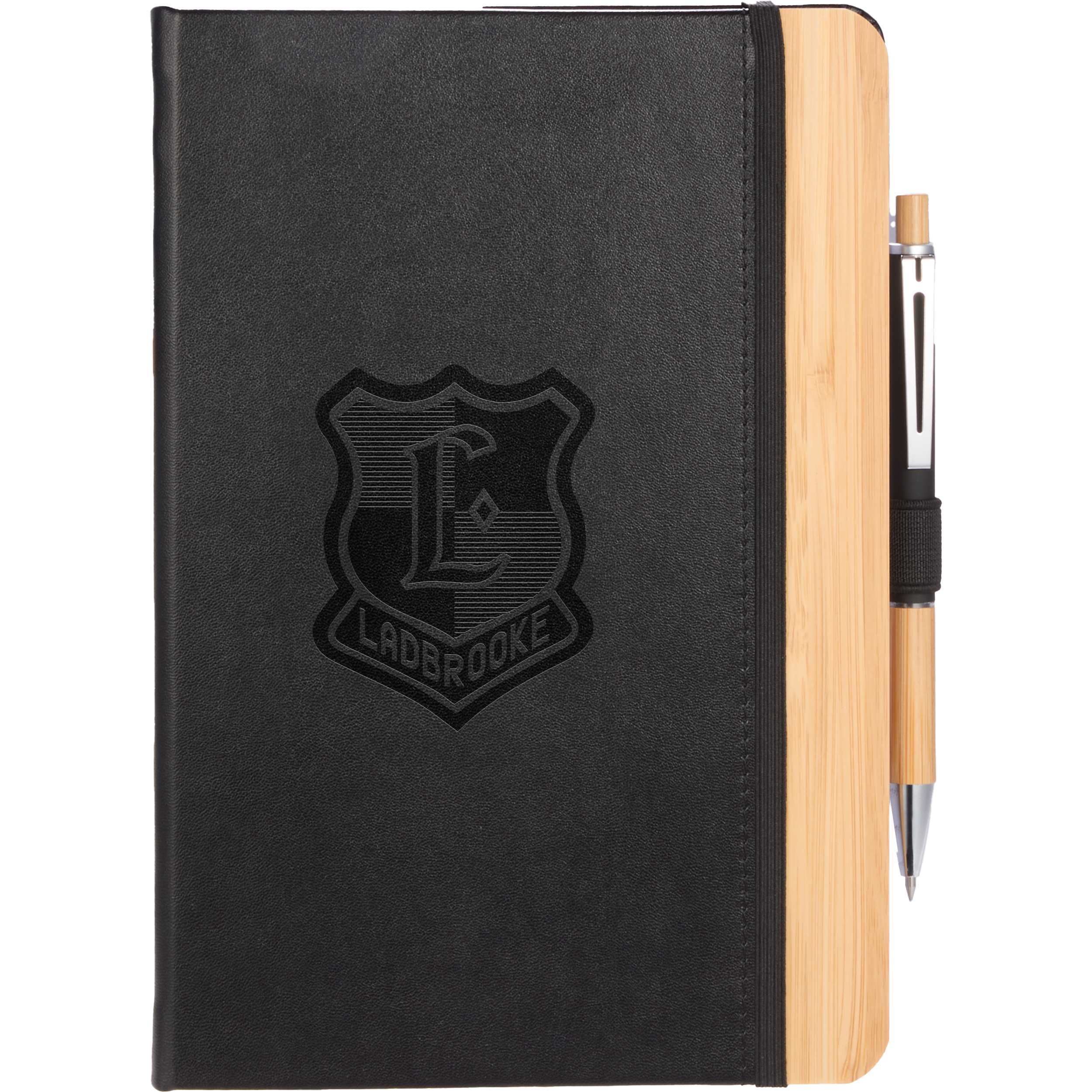 5.5” x 8.5” FSC® Recycled Bamboo Fiber PU Journal - Image 4