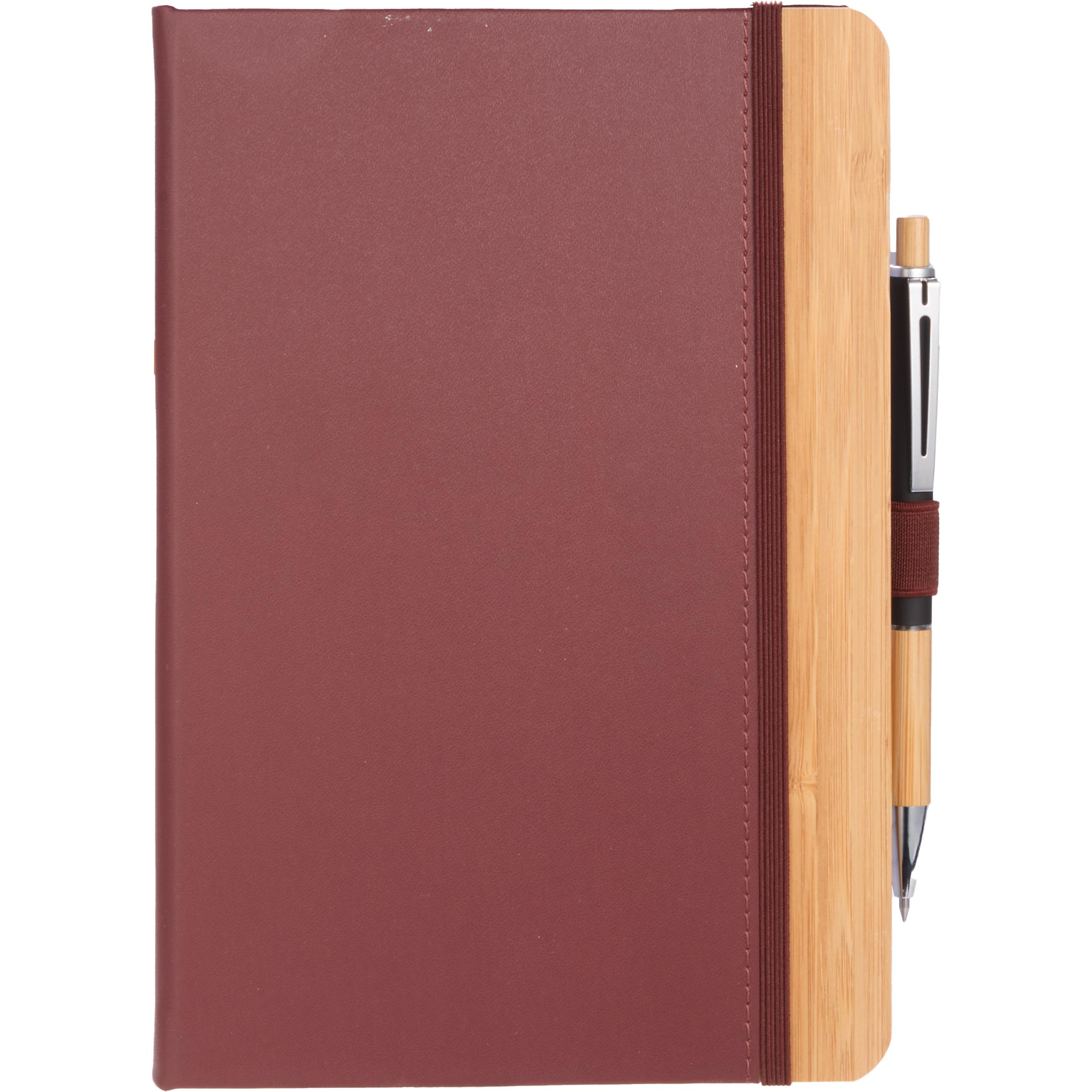 5.5” x 8.5” FSC® Recycled Bamboo Fiber PU Journal - Image 10