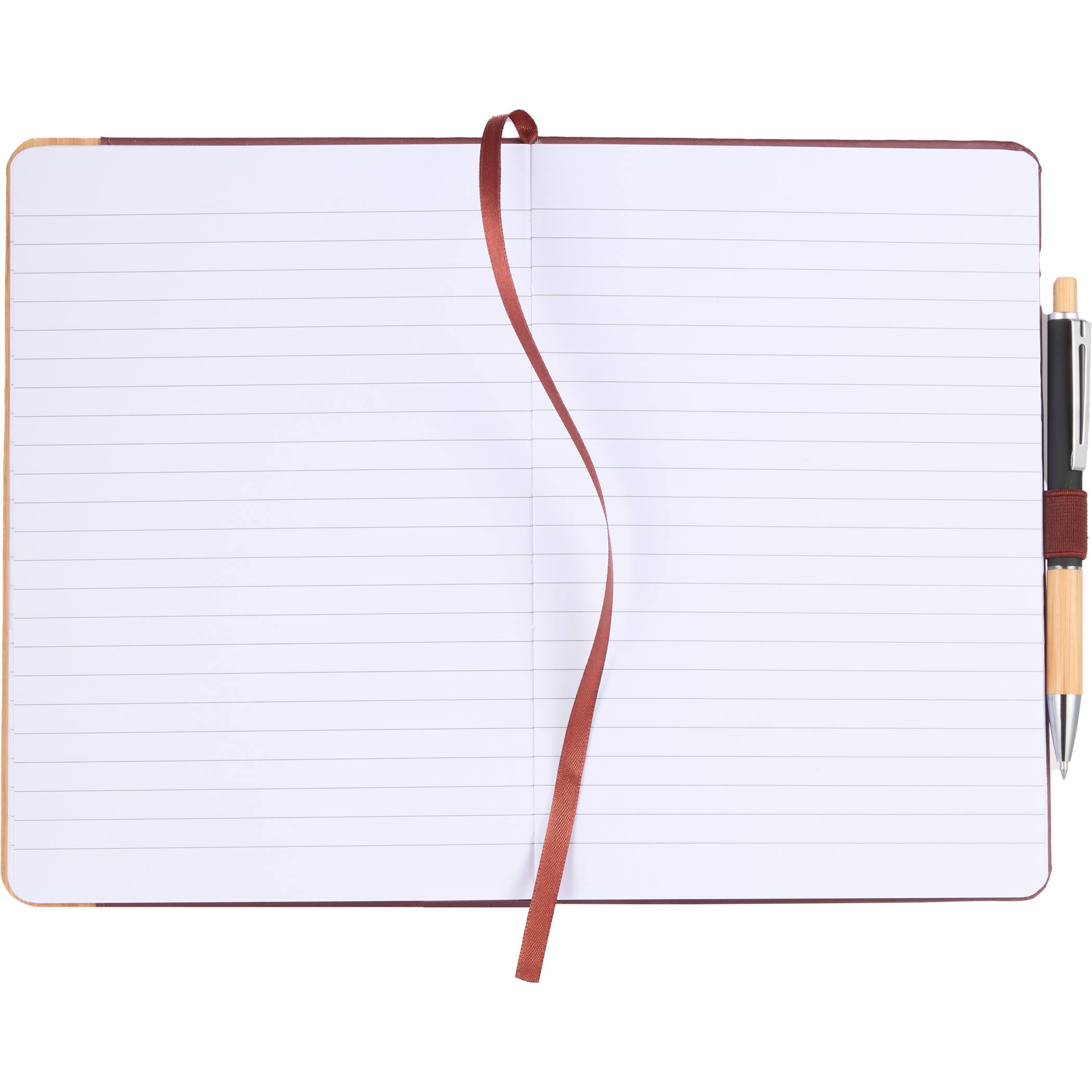 5.5” x 8.5” FSC® Recycled Bamboo Fiber PU Journal - Image 11